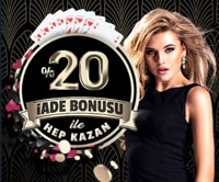 canl� casino'dan 1000 TL ye kadar iade bonusu al�n!
